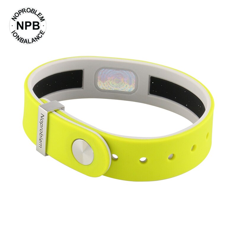 【Fda Registration】noproblem Kleurrijke Gezondheid Benifits Ion Balance Macht Siliconen Sport Toermalijn Germanium Armband P209: green-grey