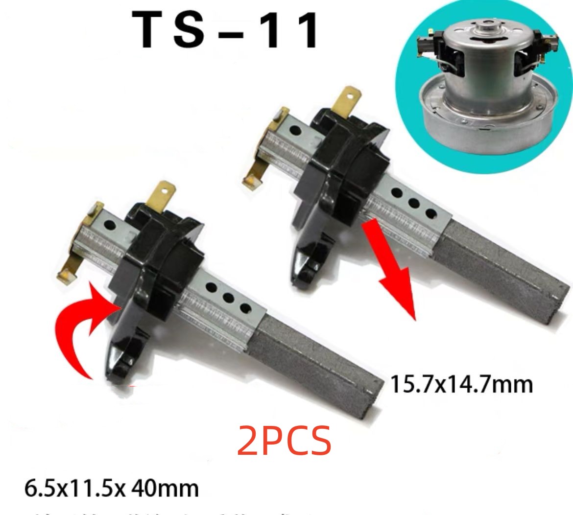 motor replacement carbon motor brushes for universal dc domel industrial vacuum cleaner feeding machine carbon motor brush parts: Yellow