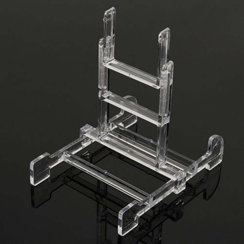 Soporte de exhibición de placa de plástico transparente, marco de imagen, caballete, soporte de imagen marco fotográfico, ajustable, 3-5 pulgadas, 1 ~ 10 Uds.