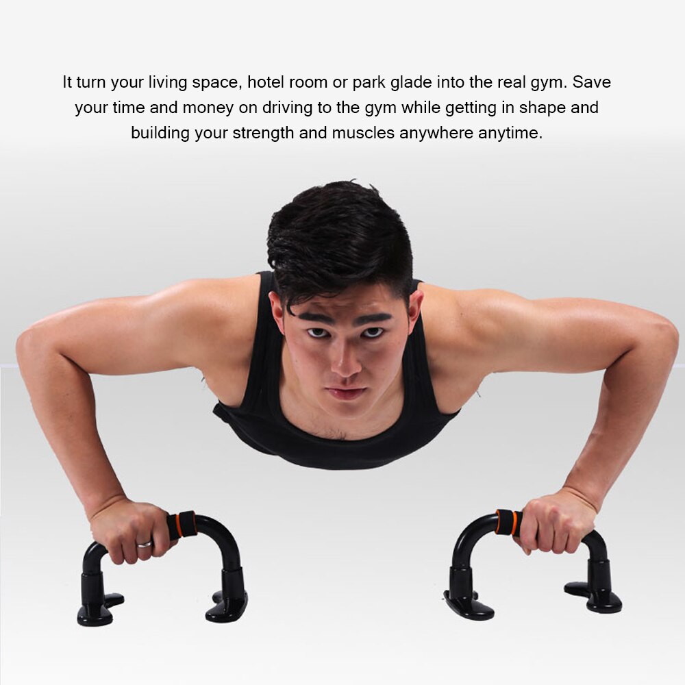 2 uds soportes Push Up soporte para flexiones en forma de I Ejercicio músculos del brazo con equipo de gimnasio en casa Push-up marco cargadores entrenador de pecho