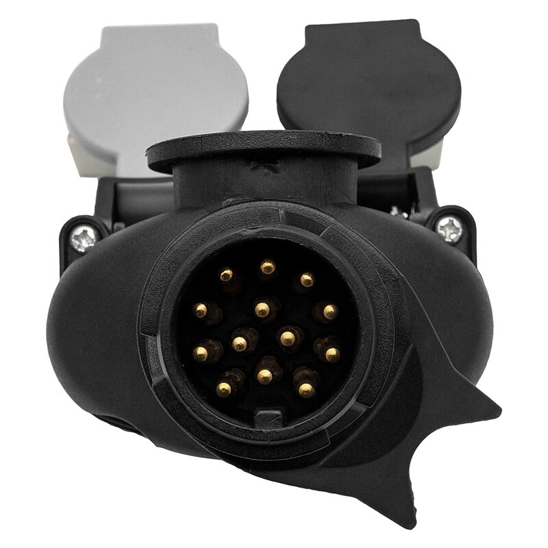Trailer Plug Socket 13 to 7 Pin N &amp; S Sockets Towbar Towing Conversion 12V Trailer Wiring Connector Plug Adapter EU Plug