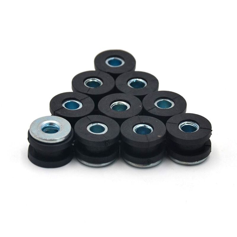 10Pcs Motorcycle Rubber Buffer Wasmachine Decompressie Bolt Buffer Kit Vervanging Accessoires