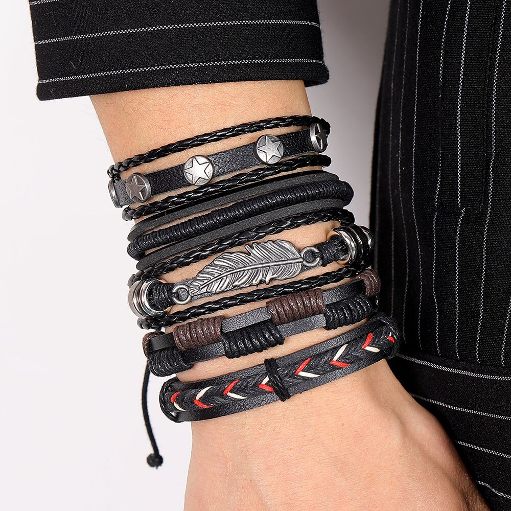 17IF bracelet homme men bracelet bracelet cuir homme bijou homme lot bracelet bracelet tissu bracelet corde bracelet: IFSS321