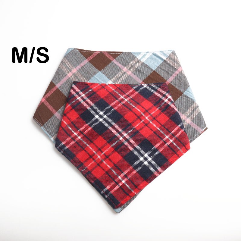 Hund bandana og hund skjerf reversibel rutete hund valp kjæledyr bandana hund smekker skjerf til små mellomstore hunder justerbar vaskbar