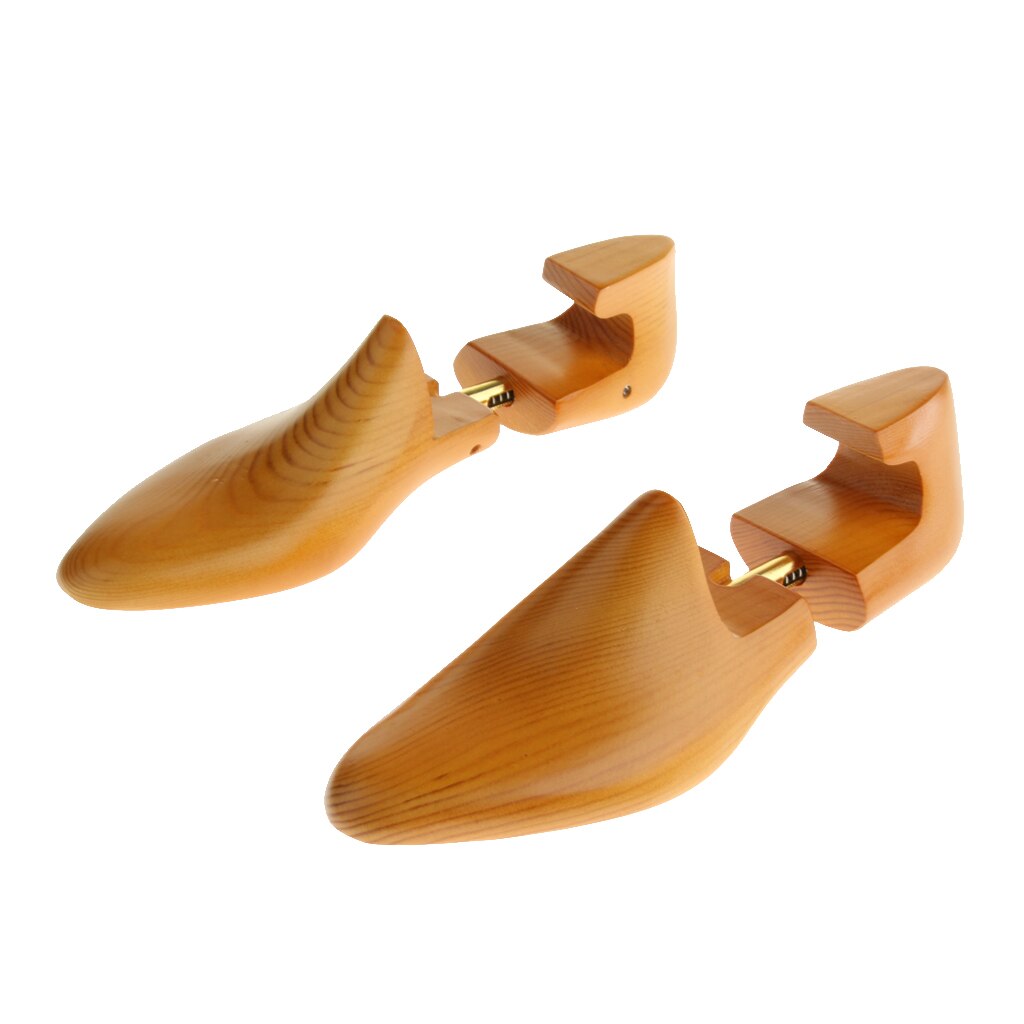1Pair Womens Mens Adjustable Cedar Wood Shoe Tree Holder Shoe Shaper Keeper