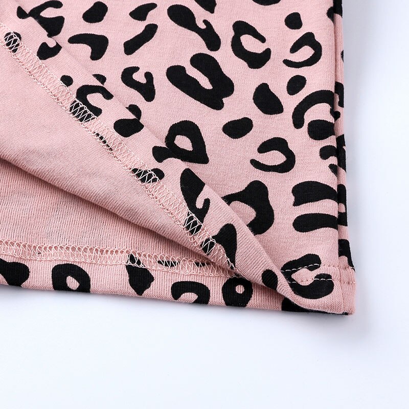 2-6 ans pyjamas léopard pour enfants printemps automne vêtements pour enfants pyjamas ensembles coton à manches longues vêtements de nuit + pantalon