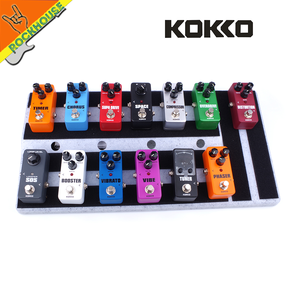 KOKKO Guitar Effects Pedal Chorus Compressor Overdrive Distortion Booster Vibe Vibrato Loop Reverb Phaser Tuner Guitar Pedal
