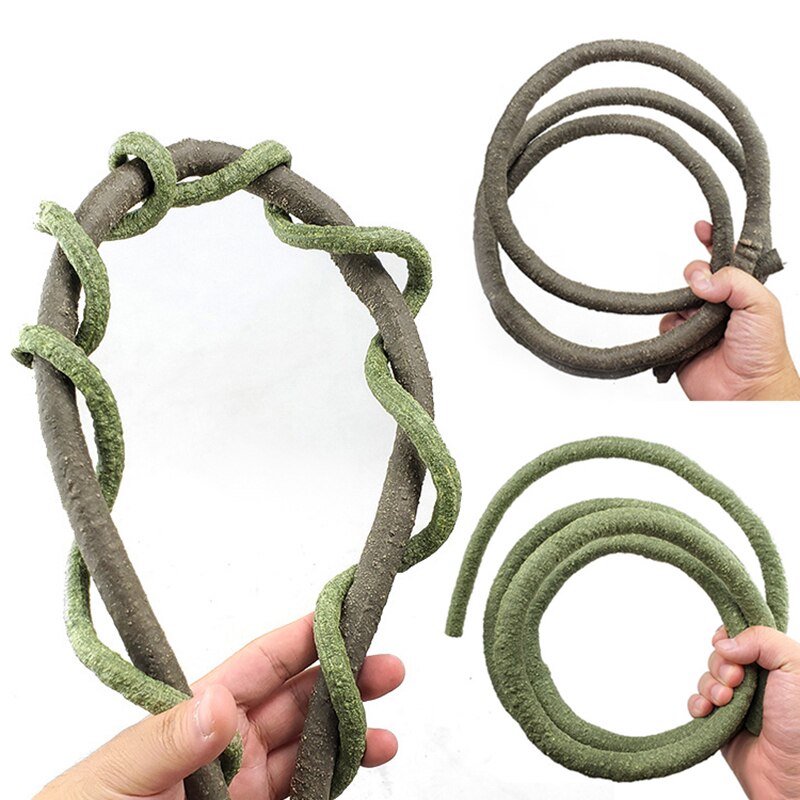 1PC Jungle Vines Terrarium Decor Artificial Vine Lizards Flexible Bendable Jungle Climber Reptile Pet Vivarium decorate