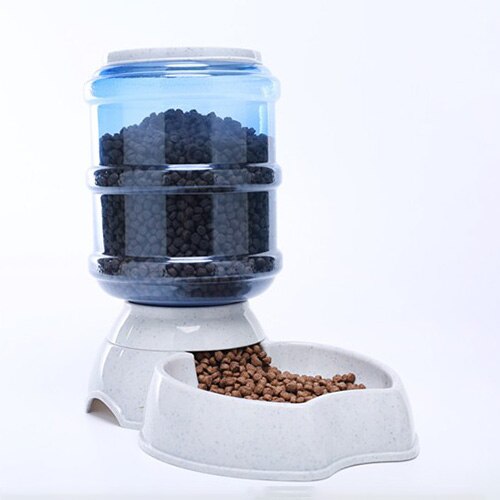 3.8L Huisdier Automatische Feeder Hond Kat Drinken Kom Voor Hond Drinkwater Kat Voeden Grote Capaciteit Dispenser Huisdier Kat Hond: Apple-Food