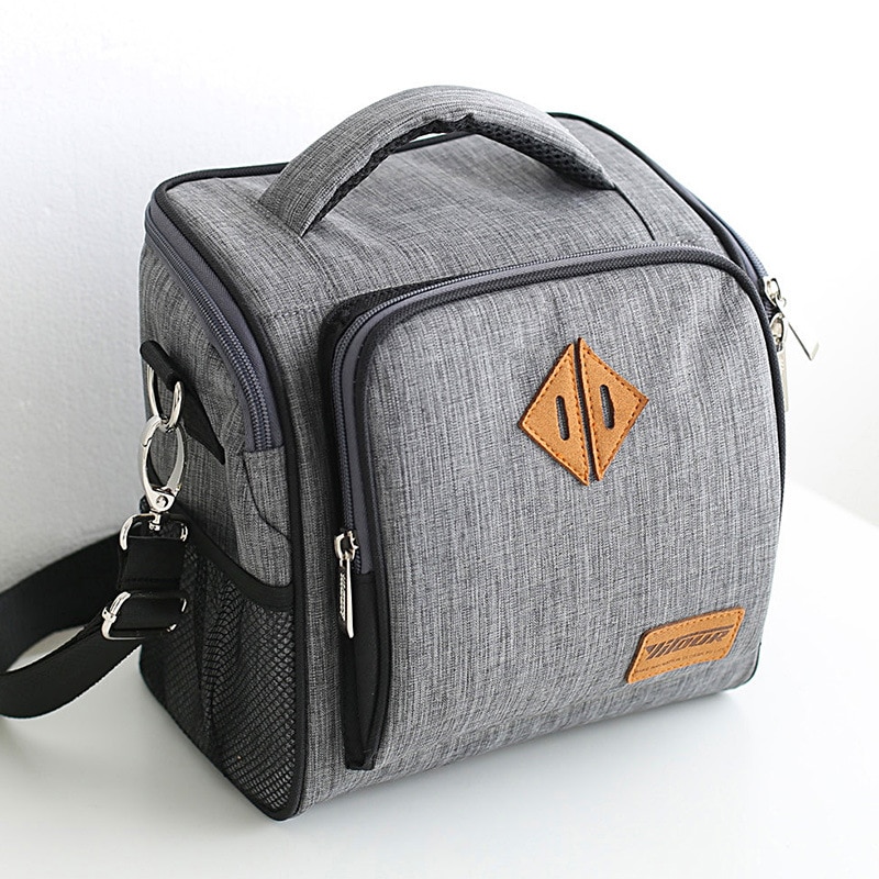 Brand Gray Cooler Bag Outdoor Picnic Car Food Insulated Thermal Bags