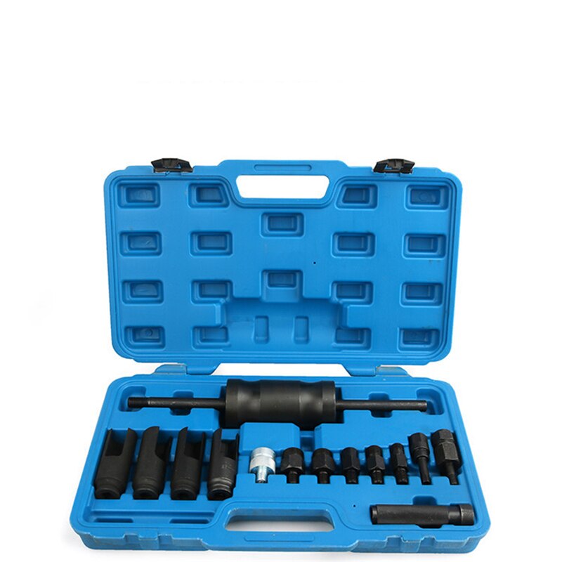 14 Pcs Injection Puller Extractor Kit Tool For Bosch Delphi Deso Siemens Diesel Injector Remover Common Rail Adaptor