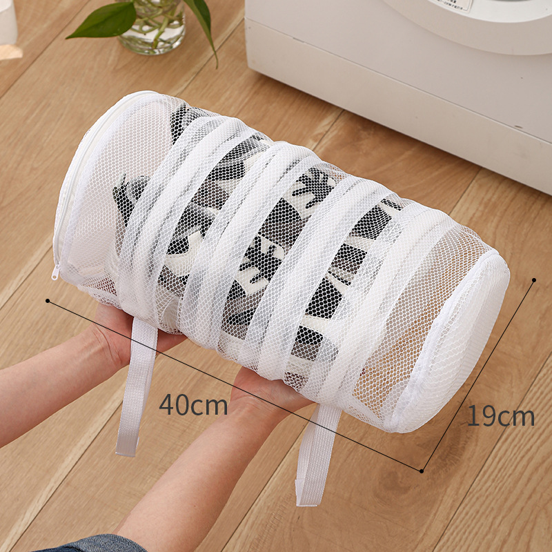 Sac à linge pour chaussures, filet grossier, pochette de rangement pour chaussures en toile , sac à suspendre pour baskets, manches de Protection de lavage, pantoufles, sacs de lavage,: vert clair