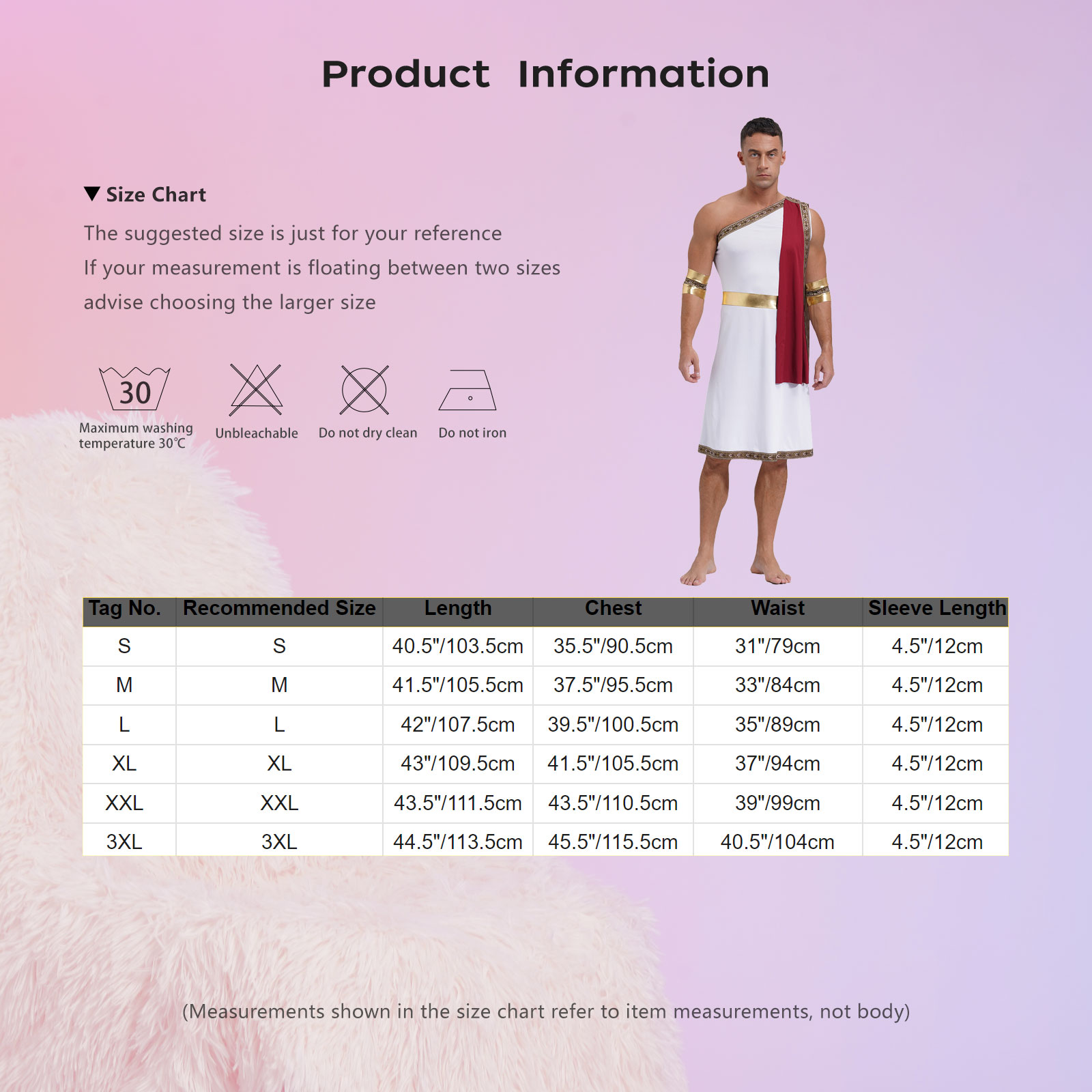 Men's One Strap Toga Costume Ancient Greek Roman Halloween Cosplay Costume Fancy Prom Dress for Carnival Themed Party Dress Up