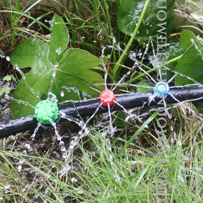 20Stck Viele Arten Garten Tropf Bewässerung Emitter Einstellbare Fluss Tropf Garten Gewächshaus Bewässerung Sprinkler PC Tropfen Emitter