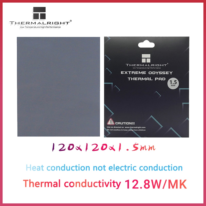 Thermalright ODYSSEY Thermal Pad on-conductive Silicone grease pad 12.8W/mK for GPU/RAM/Motherborad/SSD 120x120mm Original pad