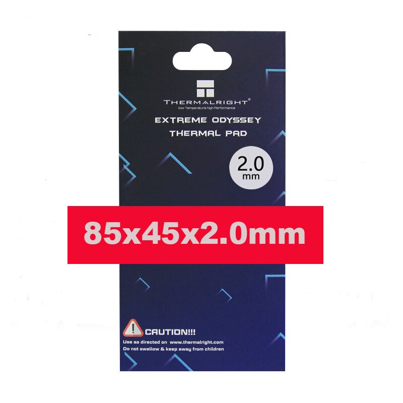 Thermalright Thermal pad 120X120mm 12.8 W/mK 0.5mm 1.0mm 1.5mm 2.0mm High Efficient thermal conductivity Original authentic: 85x45x2.0