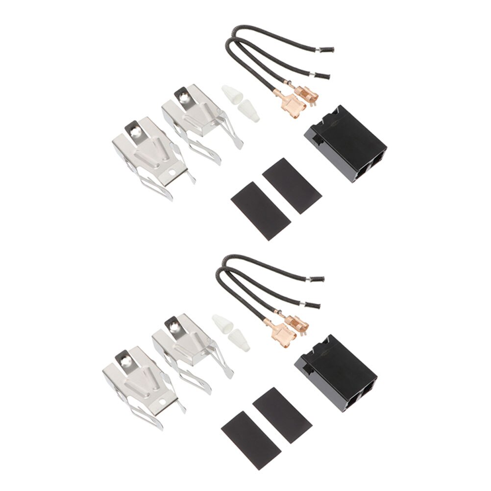 4 Sets Range Burner Receptacle Kit for Oven Surface Burner Receptacle Set: As Shown 2PCS