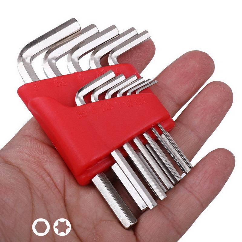 5/8/11 Pcs Hex Allen Key Allen Wrench Metric Inch L Wrench Metric Short Arm Tool Set Bicycle Accessories