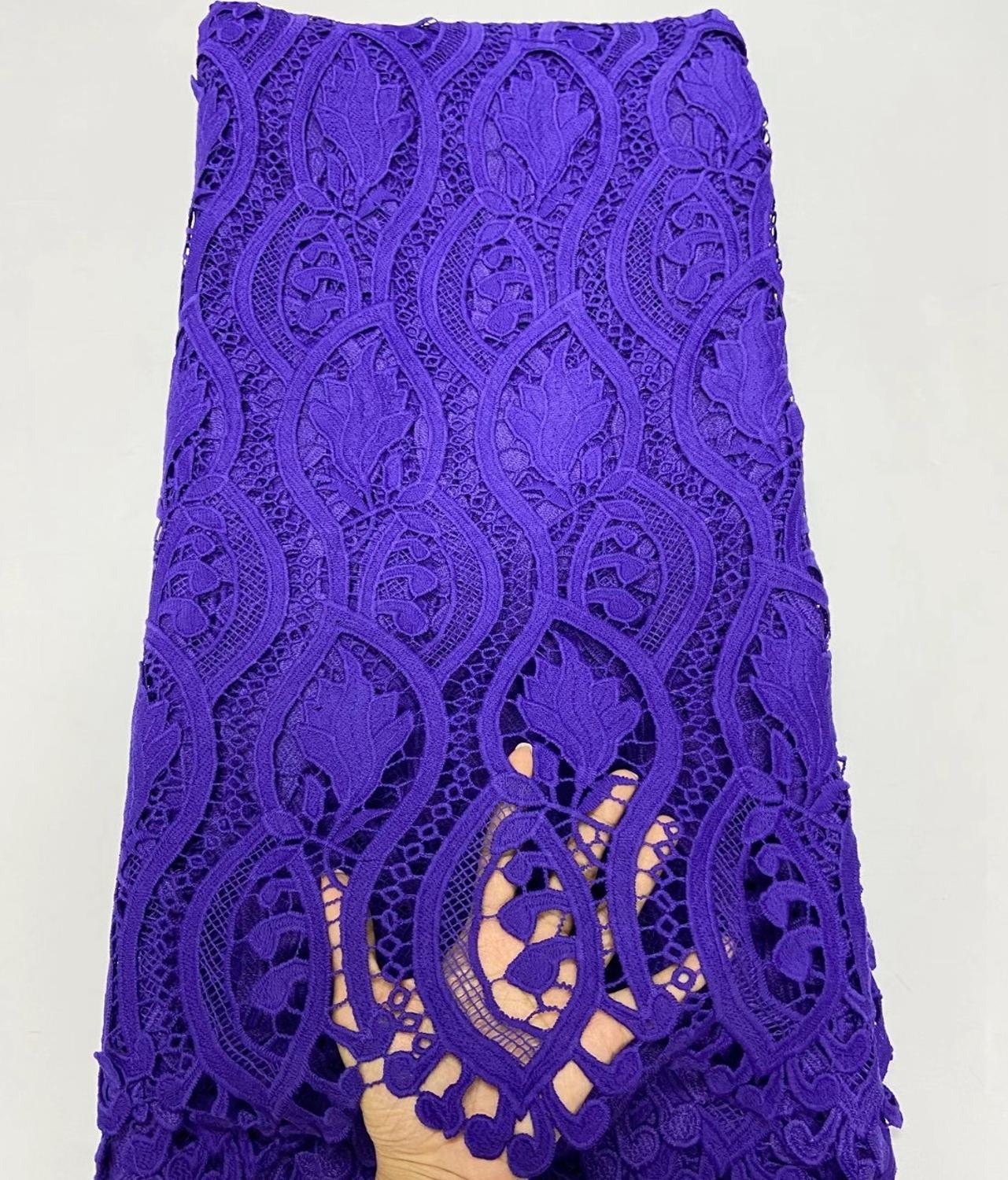 african guipure lace cord lace fabric embroidery water souble lace fabric french mesh lace fabric for wedding dress ML8519