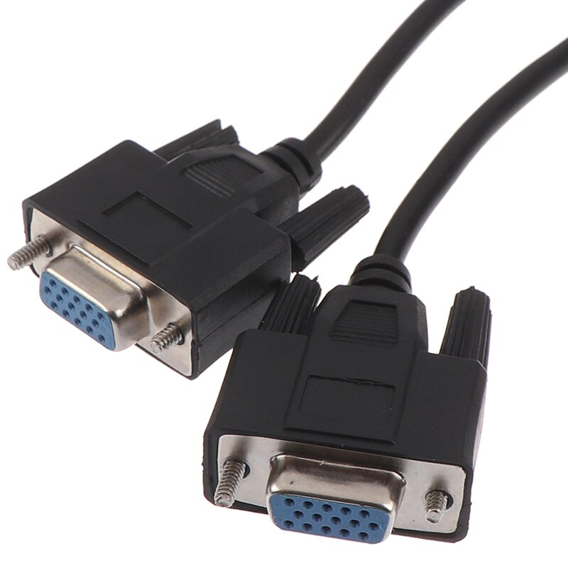 1Pc 27Cm Display Kabel 15Pin Vga Male Naar 2 Vga Svga Vrouwelijke Adapter Splitter Video Monitor Cable