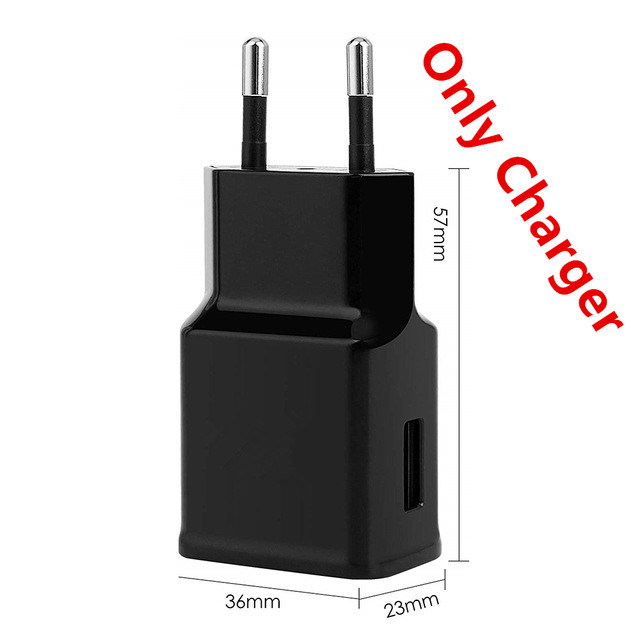 For Samsung galaxy S8 S9 S10 Plus A52 A51 A12 A52S A71 A32 A50 A22 5G 1M USB Type C Charge Cable Adaptive fast Charging adapter: only charger black