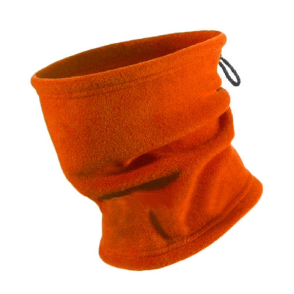 Duurzame dames heren 4 in 1 multifunctionele fleece slab warme nek slab winter sjaal gezichtsmasker voor fietsen ski sport outdoor  ty66: Oranje