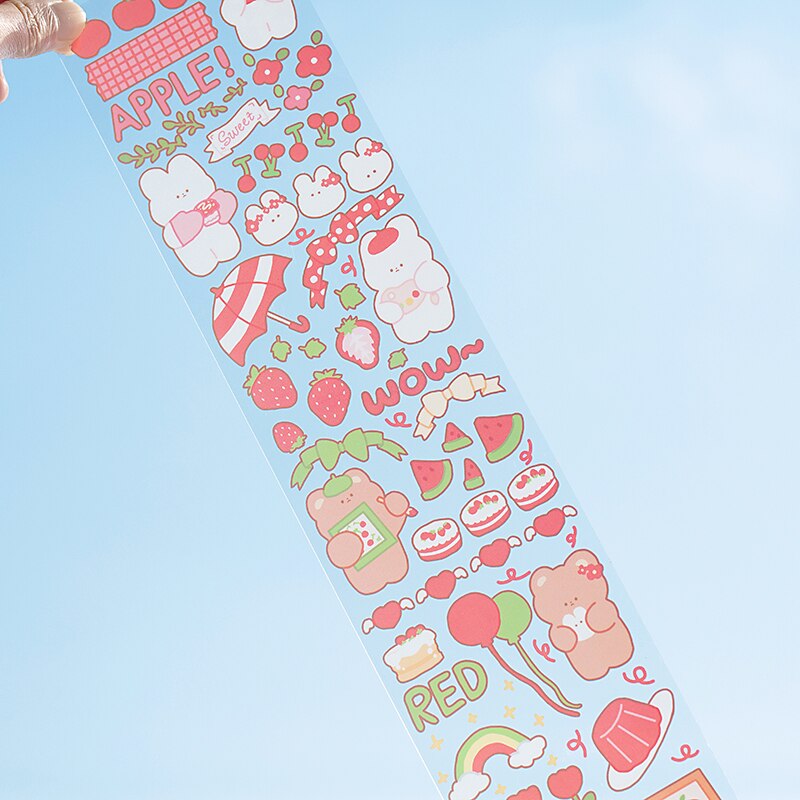 12 Stks/partij Regenboog Huisdier Serie Briefpapier Sticker Creatieve Decoratie Diy Gedeeld Outfit Tape Huisdier Sticker