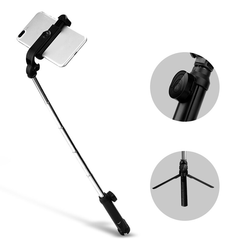 Tripod Self-Timer Pole Photographs Bluetooth Remote 360 Degree Horizontally Vertically Rod Self-Portrait Monopod for Iphone Sa