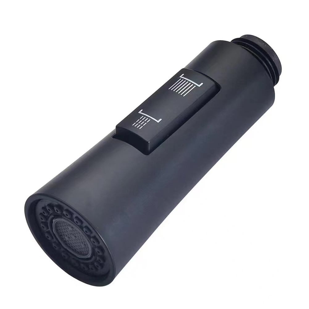 Pommeau de douche pour robinet de cuisine, pulvérisateur d'eau, pulvérisateur, aérateur de centre commercial, buse de remplacement: Black