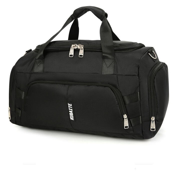 Multifunction Sport Gym Bag Men Women Handbag Waterproof Fitness Travel Backpack Large Capacity Yoga Training Duffel Bag: Black