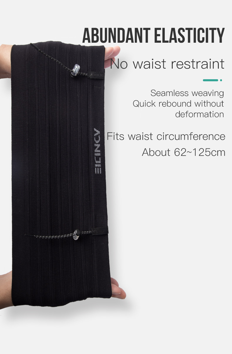 AONIJIE W8116 Neueste Gewebte Elastische Sport Taille Pack Laufende Rennen Nummer Gürtel Für Triathlon Marathon- Radfahren Bergsteigen