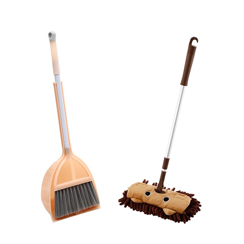 Children Kitchen Broom Pretend Play Toys Mops Floor Cleaning Miniature Play Do House Education Toy Cleaning Toy Set J75: A9