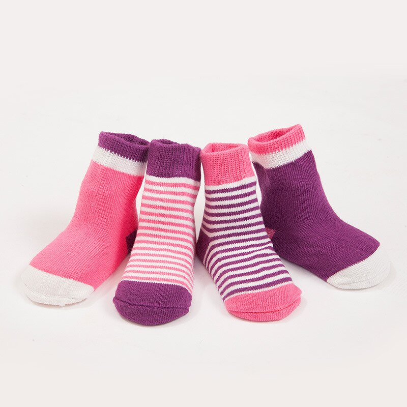 Kinderen Dikke Badstof Sokken Herfst En Winter Pluche Sokken 0-1-3 Jaar Oud 4 Paar/veel Baby Sokken Mannen En Vrouwen Baby Sokken: 2 / M