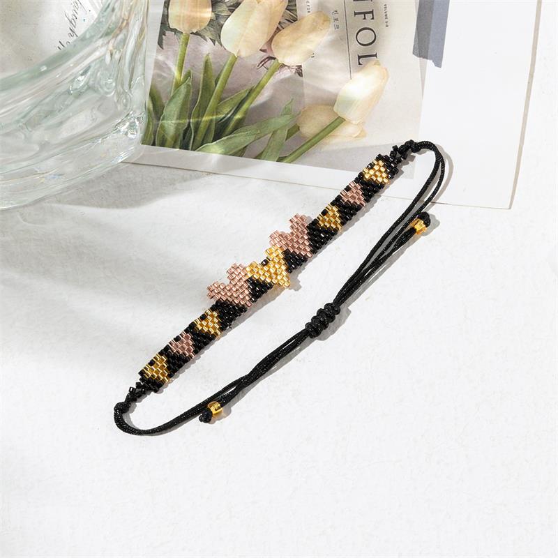 BLUESTAR New Fashion Miyuki Beaded Multiple Heart Cuff bracciale e braccialetti per le donne Lady Jewelry Charm bracciale regalo di san valentino