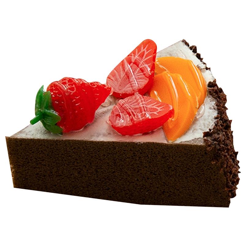 Mini pastel decorativo Triangular Artificial, modelo de comida, postre, fotografía, decoración del hogar, artesanías: 1