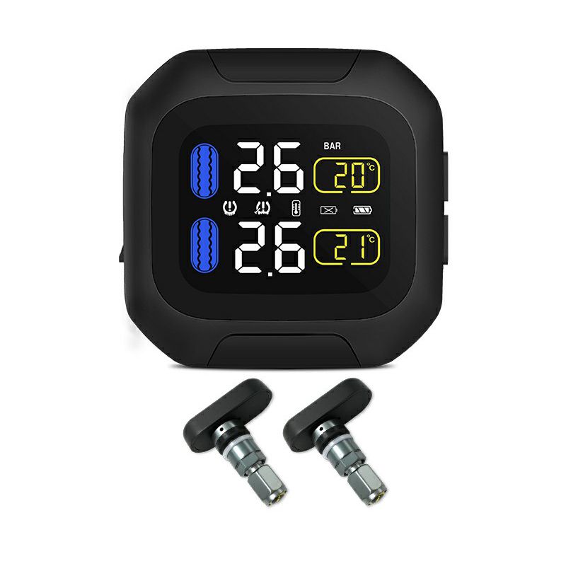 Waterproof Motorcycle tpms tire pressure sensor Real Time Wireless Mini external/internal sensor tire pressure Monitoring System