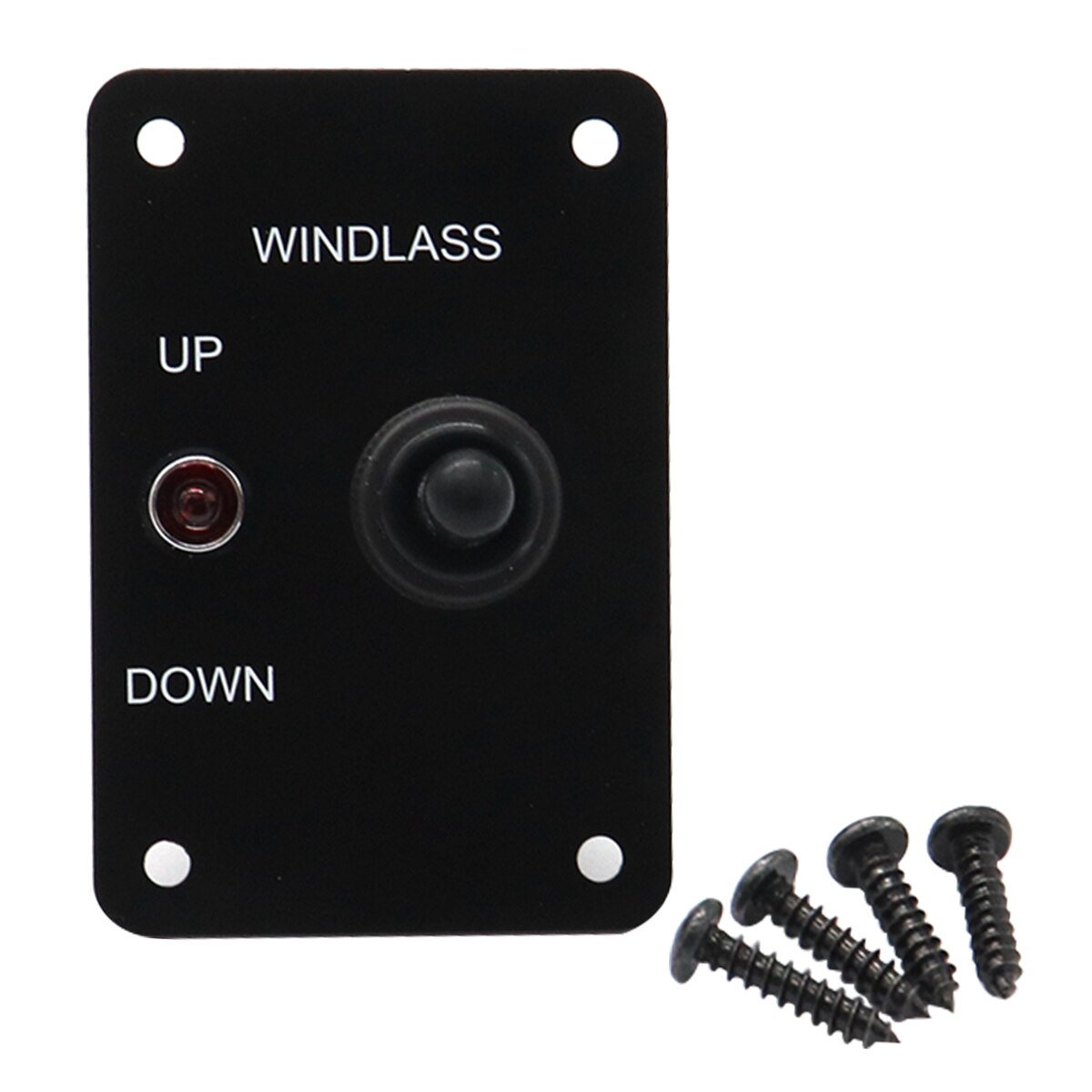 DC 12 V 15A Anker Ankerlier Up/Down Rocker Switch Panel Marine Ankerlier ON-OFF-ON Controle paneel Met Rode LED