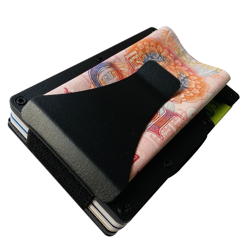 Ultra-thin Wallet Protector Business Card Holder Aluminium Metal Case Convenient Card Case