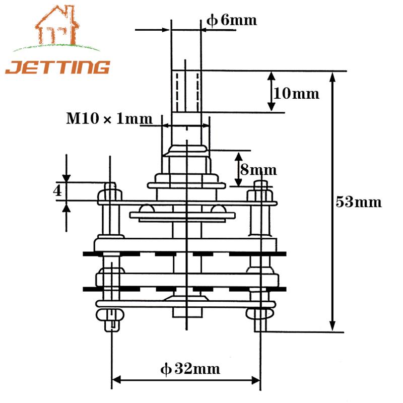 KCZ 2 Pole 6/7/8/9/10/11 4 Pole 3/5 Position With Channel Rotary Switch Selector With Cap Rotary Switch Selector