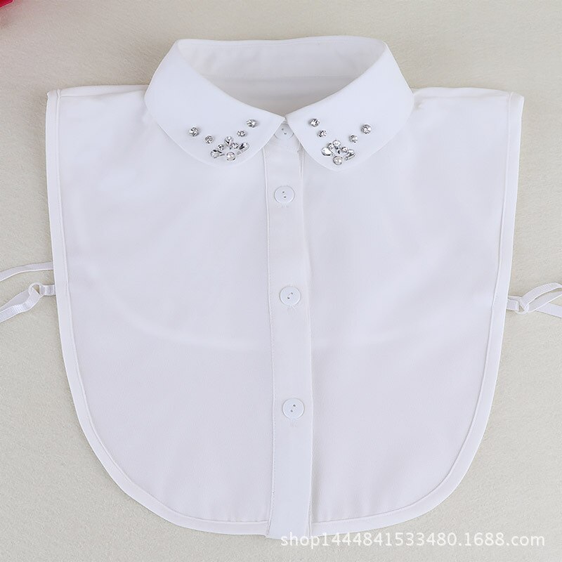 Detachable Collar Long Sleeves Top main image 1
