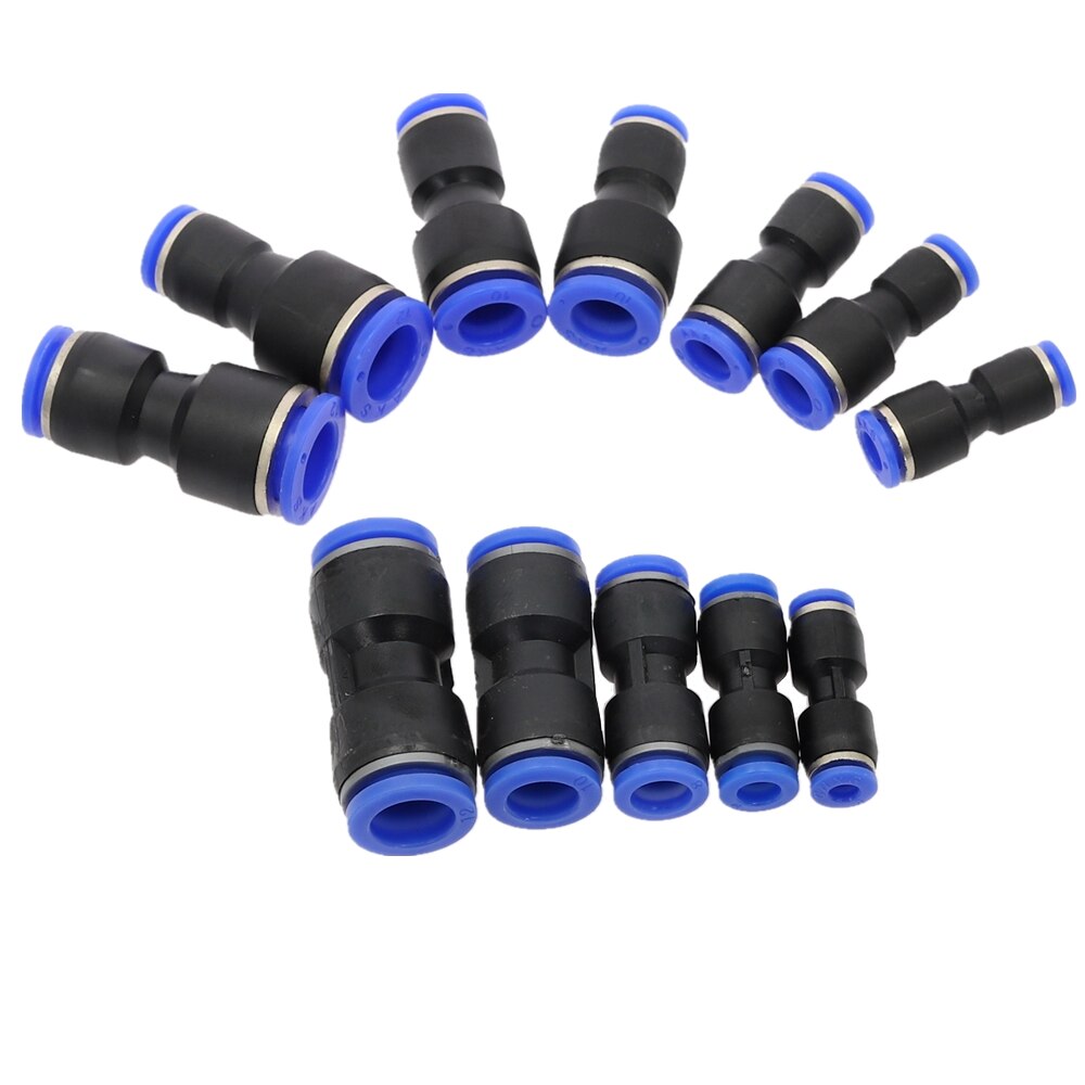 Pneumatische Fitting Tube Anschluss Armaturen Luft Schnell Wasser Rohr Push In Schlauch Schnell Couping 4mm 6mm 8mm 10mm 12mm PU PY PK