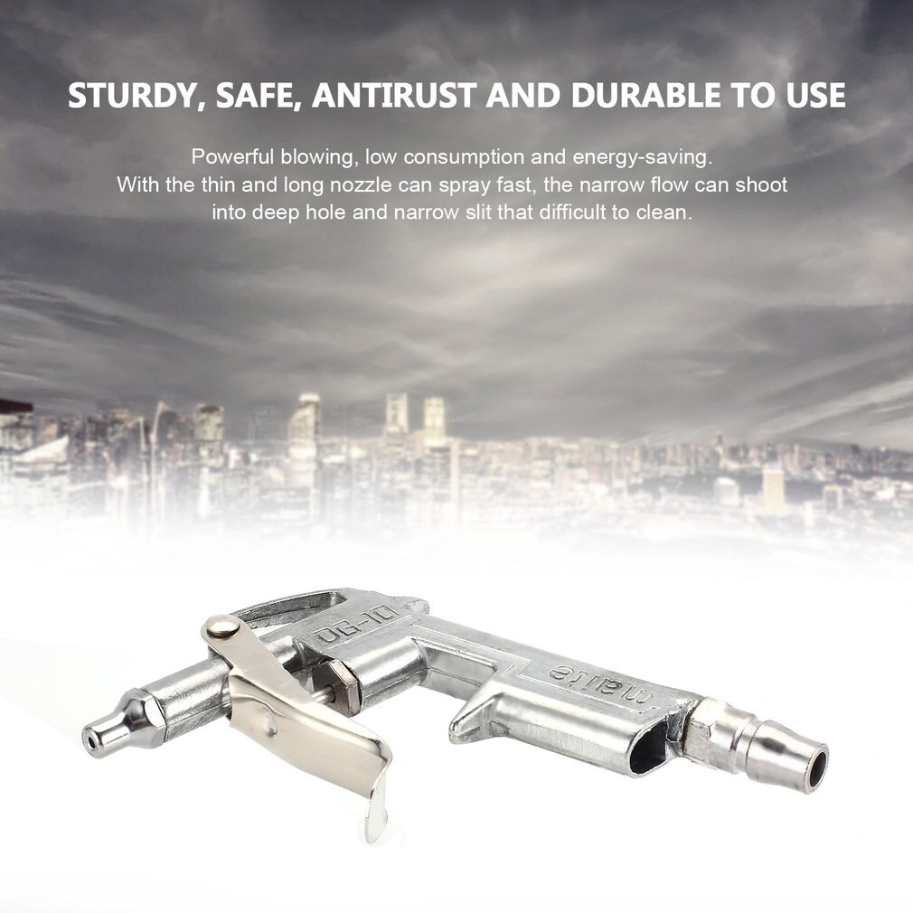 Multi-purpose Air Compressor Duster Air Blow Gun Alloy Nozzle Spray Gun Handle Air Duster Cleaning Handy Tool