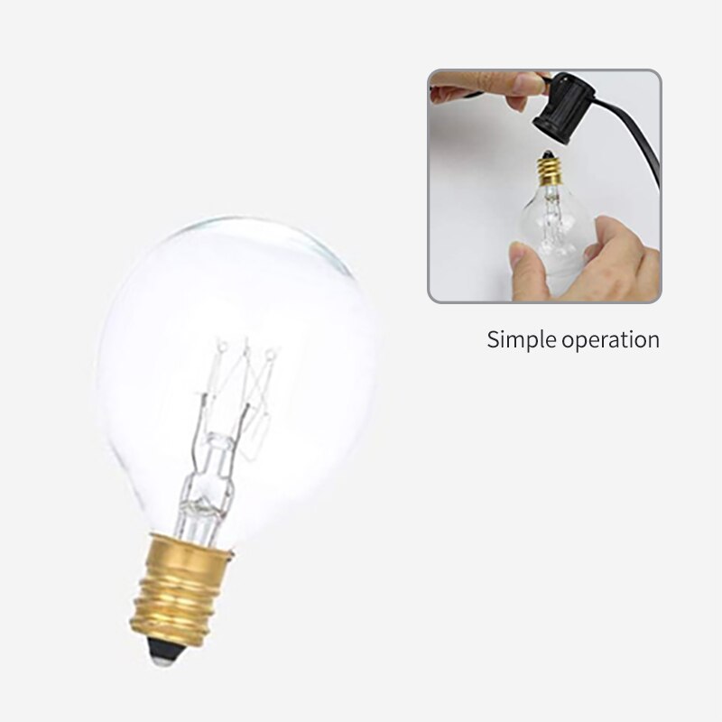 25 Tungsten Replacement Filament Transparent Light Bulb Light String Spare Light Bulb Accessories Incandescent Light Bulb