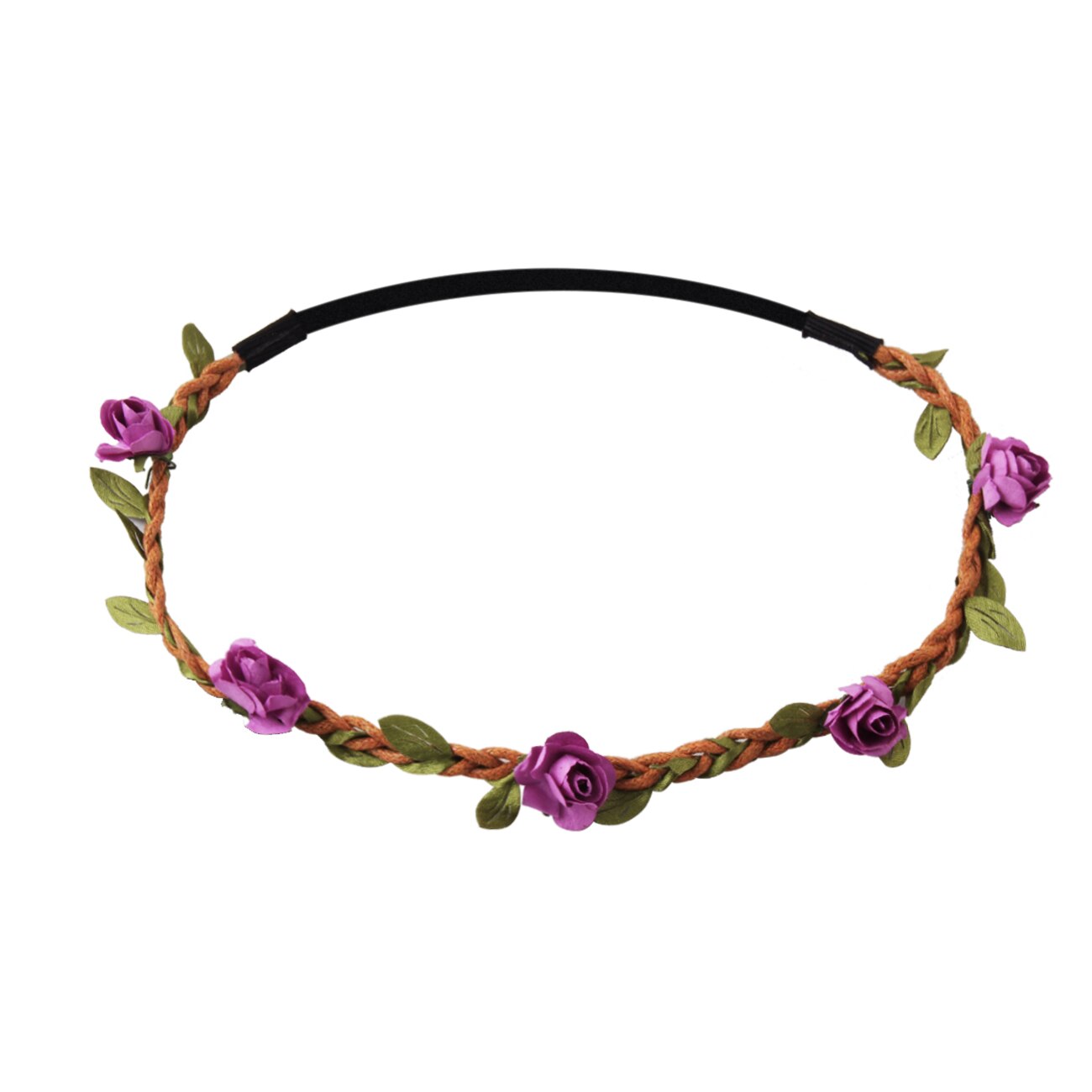 rose garland bridal tiara European hair styling rope dIY travel jewelry