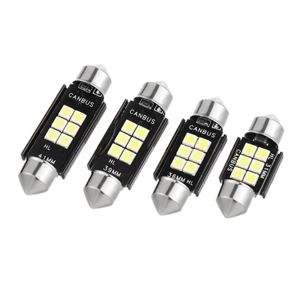 Bombilla LED de 31mm, 36mm, 39mm, 41mm, de coche C5W, C10W, 3030 LED, luz Interior de techo CANBUS para automóvil, Bombilla de lectura