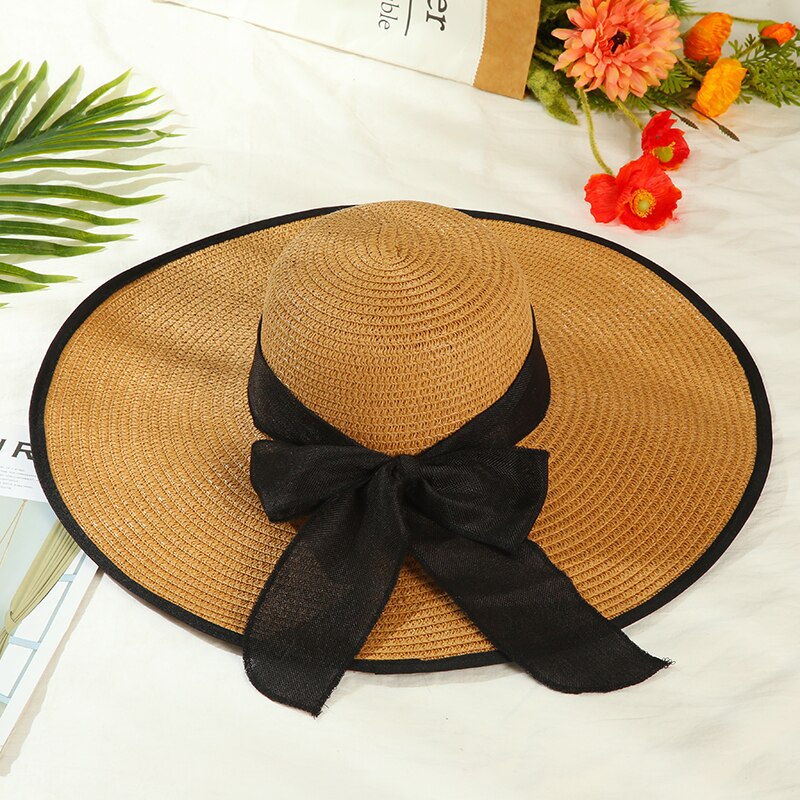 Womens Brede Rand Strooien Hoed Floppy Opvouwbare Roll Up Cap Strand Zonnehoed Upf 50 + Met Nek Flap: Lavendel