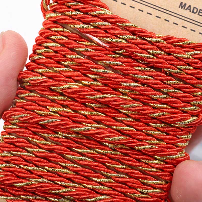 Cordones trenzados artesanales de 1,5 MM, cordón de embalaje de , cuerda de hilo, fabricación de pulseras, cuerda artesanal hecha a mano, decoración de boda, 3 metros