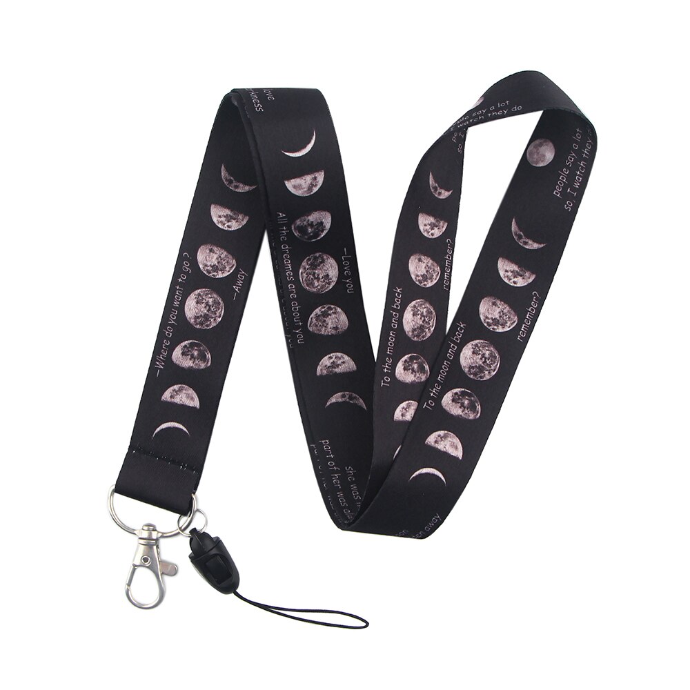 PC2057 Space Planet Astronaut Lanyard Badge ID Lanyards Mobile Phone Rope Key Lanyard Neck Straps Accessories: 4