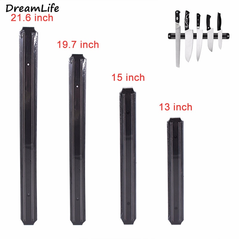 Magnetic Knife Holder Wall Mount Stand for Knives Black Block Kitchen Knife Holder Messenblok 33/38/50/55CM