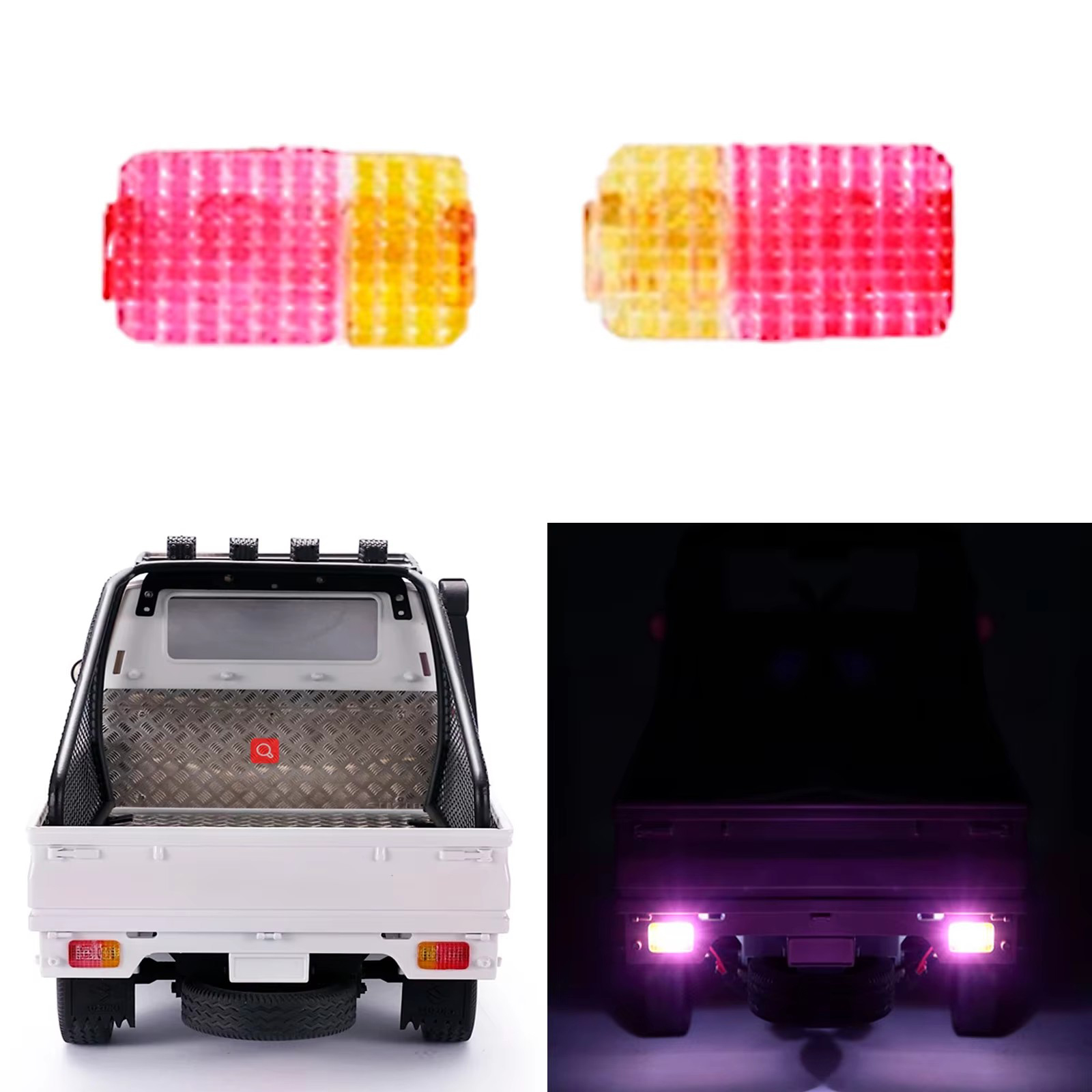 WPL D12 Lusterko wewnętrzne Wewnątrz widoku wstecznego 1/10 Ciężarówka 1/12 RC Crawler Cars Ulepszenia Len Parts Akcesoria do zdalnego sterowania Voiture: Burgundowy